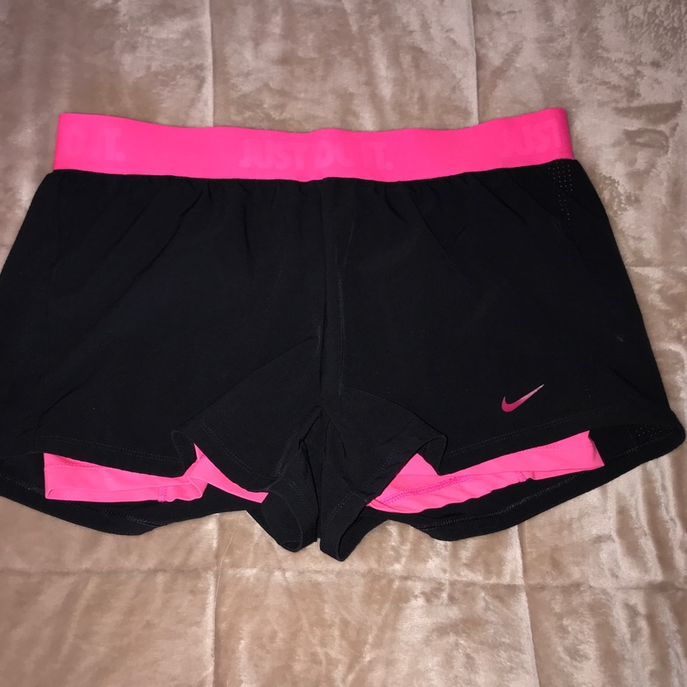 Nike dry fit shorts with built in spandex shorts